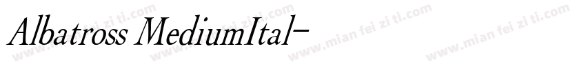 Albatross MediumItal字体转换